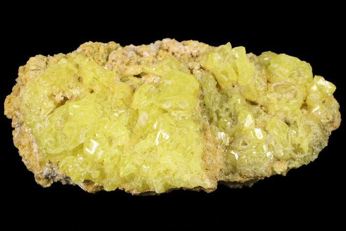 Sulfur Crystal Cluster on Matrix - Nevada #69156